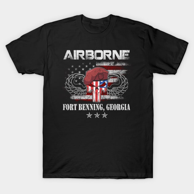 Fort Benning Army Base-Airborne Training-Columbus GA design T-Shirt by floridadori